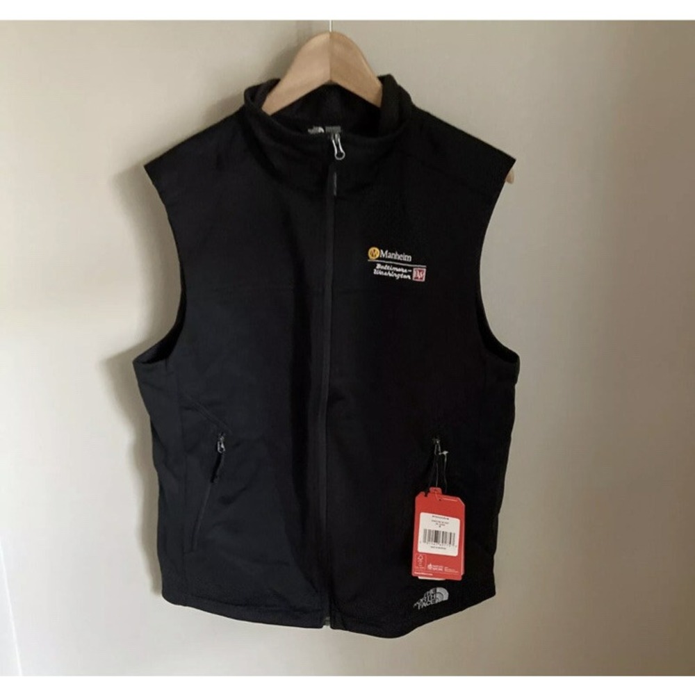 The North Face Ridgeline Soft Shell Vest Mens M Black Manheim Workwear NF0A3LGZ